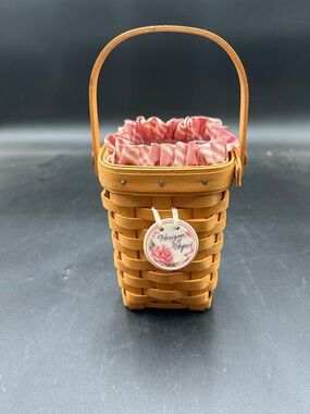 Longaberger Woven Basket 1998 horizon of hope breast cancer series